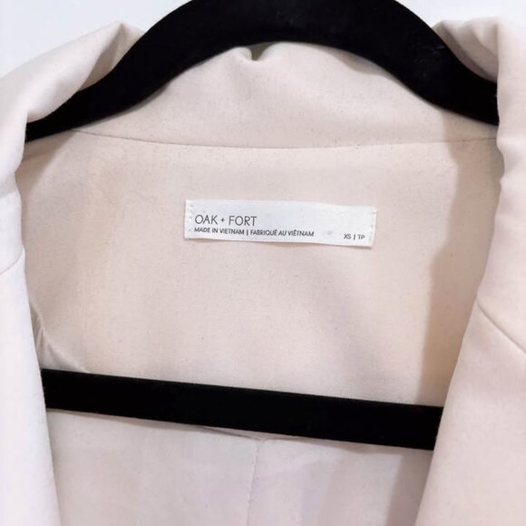 NEW Oak + Fort oversized blazer spring coat (fits S-M, waist thinning design) - Picture 5 of 6